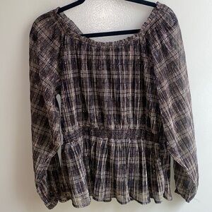 Brown and black shirt size Xl